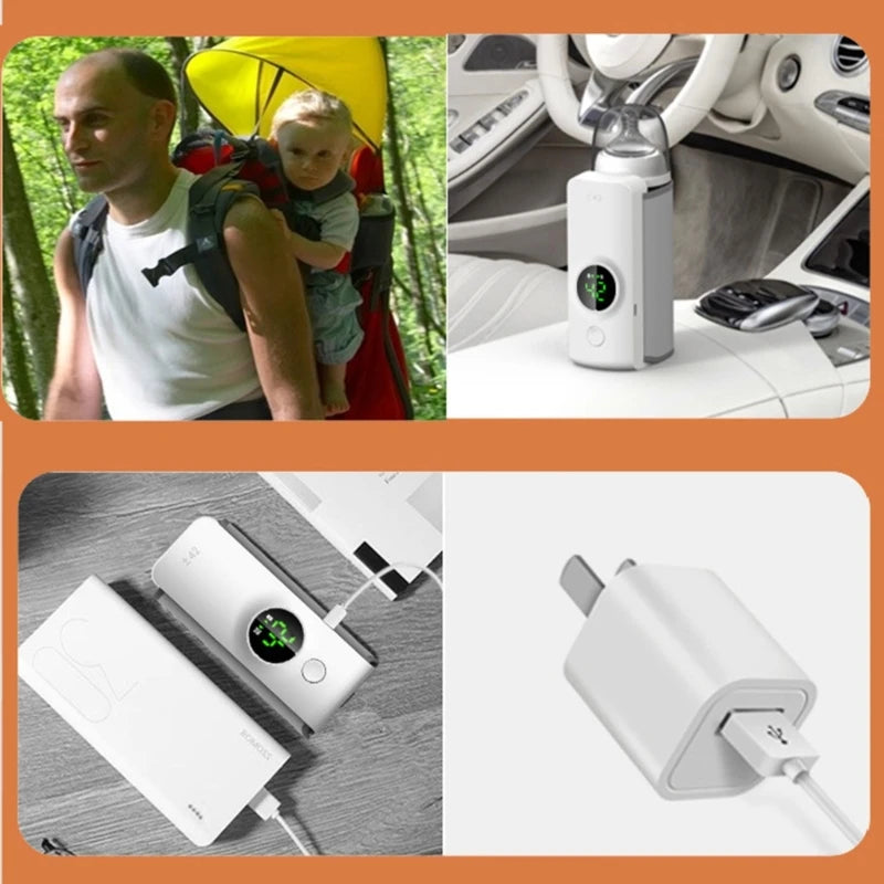 Velosa™ Portable Bottle Warmer — USB Heating Wrap for Baby Bottles