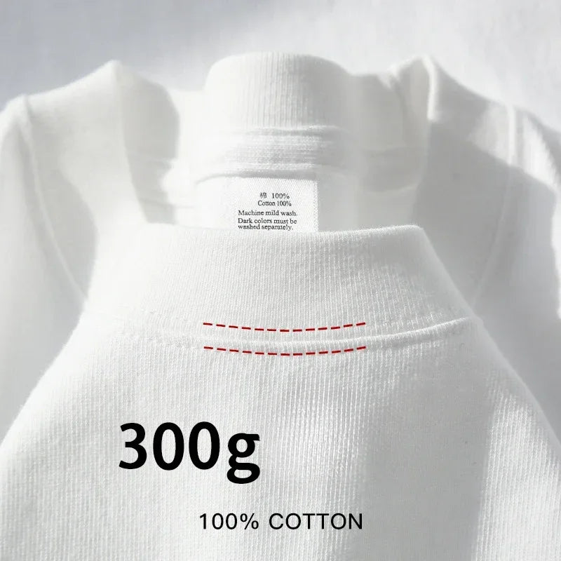 Velosa™ Heavyweight Cotton Tee – Breathable, Wrinkle-Free Minimalist Shirt for Men